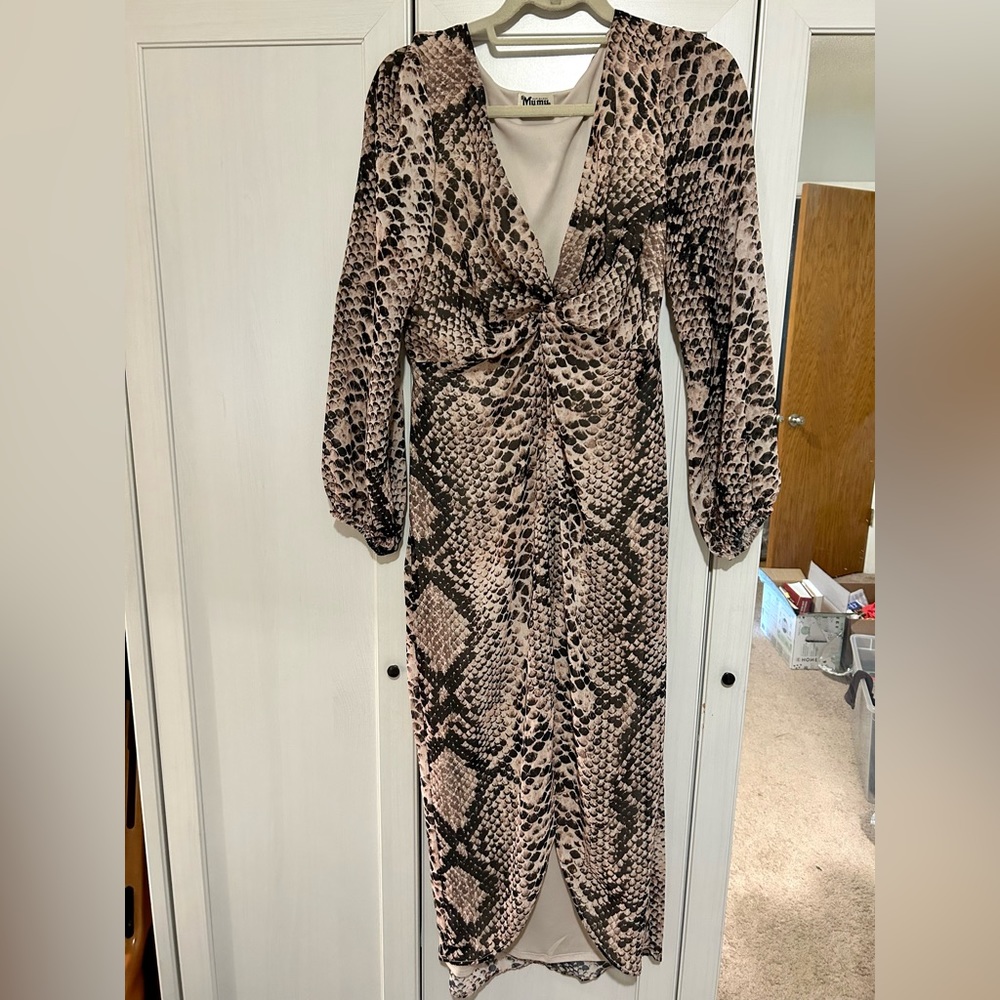 Show Me Your Mumu snakeskin dress size M
